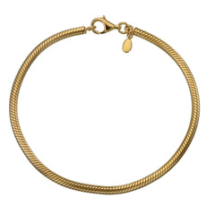 ROUND SNAKE CHAIN COLLECTOR BRACELET - GOLD