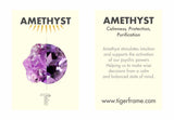 MINI ROUGH GEM CHARM - AMETHYST - GOLD
