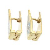 CHAKANA PILLAR EARRINGS - REVERSIBLE - GOLD
