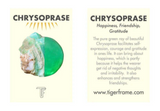 CHRYSOPRASE PAVILION RING - SILVER