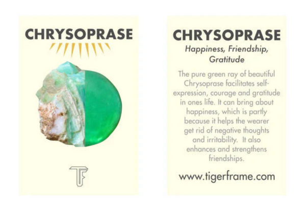 CHRYSOPRASE PAVILION RING - SILVER