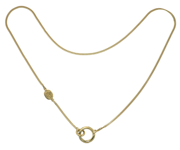 CLASP NECKLACE - FINE CHAIN - GOLD