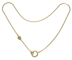 CLASP NECKLACE - FINE CHAIN - GOLD