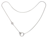 CLASP NECKLACE - FINE CHAIN - SILVER