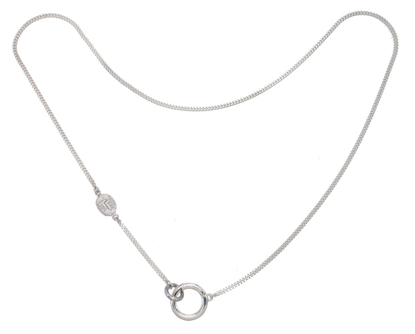 CLASP NECKLACE - FINE CHAIN - SILVER