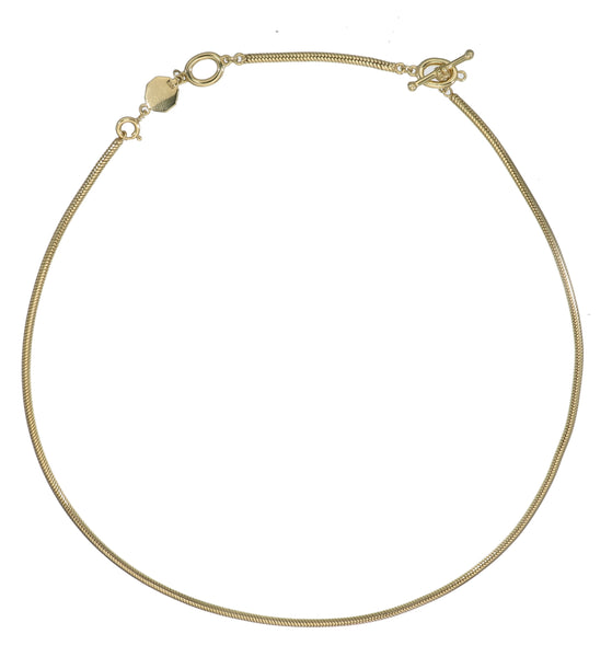 COLLECTOR NECKLACE - THICK SNAKE CHAIN - GOLD