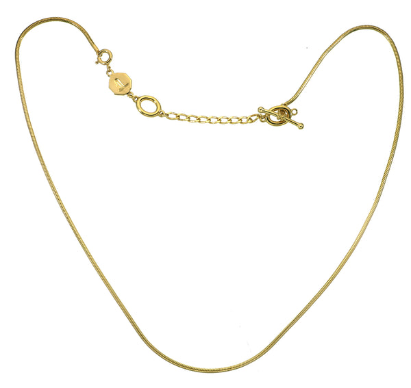 COLLECTOR NECKLACE - THIN SNAKE CHAIN - GOLD