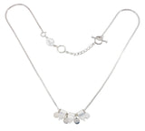 COLLECTOR NECKLACE - THIN SNAKE CHAIN - SHIMMY SET - SILVER