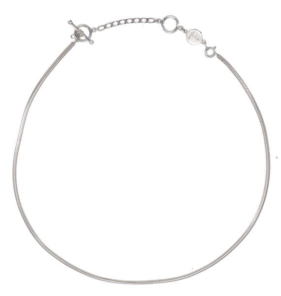 COLLECTOR NECKLACE - THICK SNAKE CHAIN - SILVER