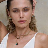 SPACER BEAD - PASTEL BLUE - GOLD