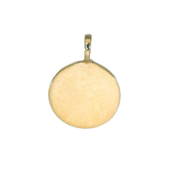 DISC SHIELD CHARM - BIG - GOLD