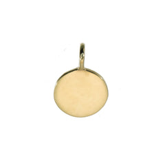 DISC SHIELD CHARM - MINI - GOLD