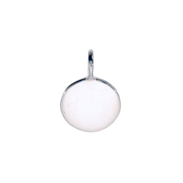 DISC SHIELD CHARM - MINI - SILVER