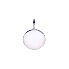 DISC SHIELD CHARM - MINI - SILVER