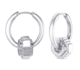 ESCHER - BIG HOOPS - SILVER