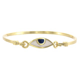EYE PROTECTION BANGLE - NAVY EYE - GOLD