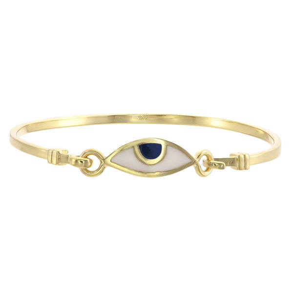 EYE PROTECTION BANGLE - NAVY EYE - GOLD