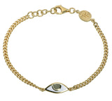 EYE PROTECTION CHAIN BRACELET - HAZEL - GOLD