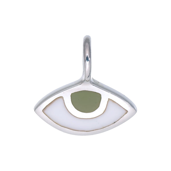 EYE SPY CHARM - HAZEL - SILVER