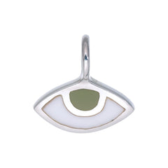 EYE SPY CHARM - HAZEL - SILVER
