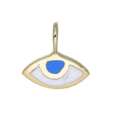 EYE SPY CHARM -  SKY  BLUE - GOLD