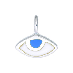 EYE SPY CHARM -  SKY  BLUE - SILVER