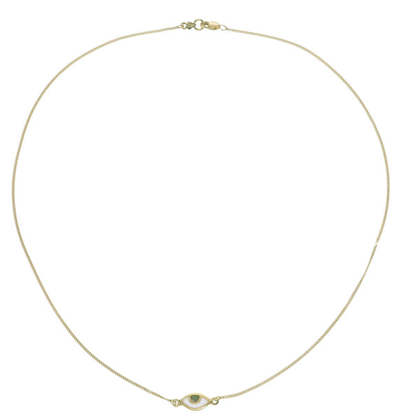 EYE SPY NECKLACE - HAZEL - GOLD