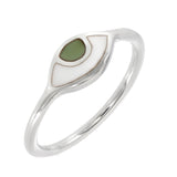 EYE SPY RING - HAZEL - SILVER