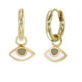 EYE SPY - SMALL HOOPS - HAZEL - GOLD