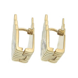 ZIGGURAT PILLAR EARRINGS  - REVERSIBLE - GOLD