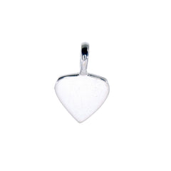HEART SHIELD CHARM MINI - SILVER