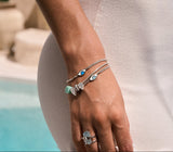 COLLECTOR SNAKE CHAIN BRACELET- WITH TOGGLE CLOSURE - SILVER