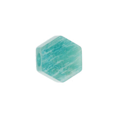 HEXIGON BEAD - AMAZONITE - FITS COLLECTOR CHAIN STYLES