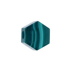HEXIGON  BEAD - MALACHITE - FITS COLLECTOR CHAIN STYLES