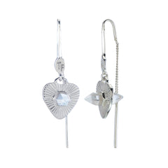 LOVERS PULL-THROUGH EARRINGS - QUARTZ - SILVER