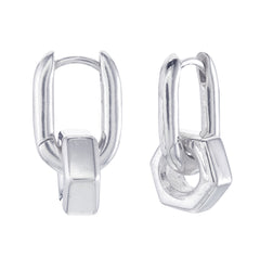 MACGYVER - OVAL HOOPS - SILVER