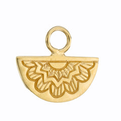 MINI EGYPTIAN FAN CHARM  - GOLD