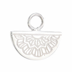 MINI EGYPTIAN FAN CHARM  - SILVER