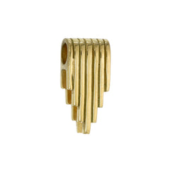 LONG PILLAR BEAD  - FITS COLLECTOR CHAIN STYLES - GOLD