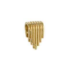 SHORT PILLAR BEAD - FITS COLLECTOR CHAIN STYLES - GOLD