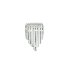 SHORT PILLAR BEAD - FITS COLLECTOR CHAIN STYLES - SILVER
