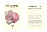 MINI ROUGH GEM CHARM - ROSE QUARTZ - GOLD