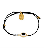 KIDS EYE PROTECTION BRACELET - BLACK - GOLD