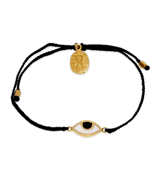 KIDS EYE PROTECTION BRACELET - BLACK - GOLD