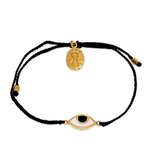 KIDS EYE PROTECTION BRACELET - BLACK - GOLD
