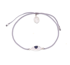 EYE PROTECTION BRACELET - PASTEL GREY - SILVER