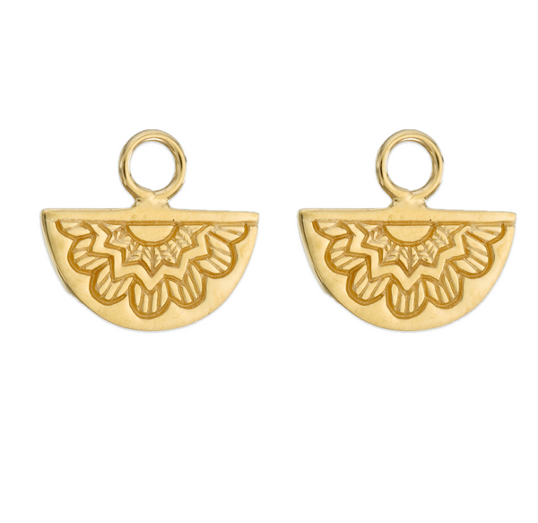 MINI EGYPTIAN FAN CHARM  - GOLD