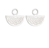MINI EGYPTIAN FAN CHARM  - SILVER