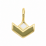VON CHEVRON CHARM - HAZEL - GOLD