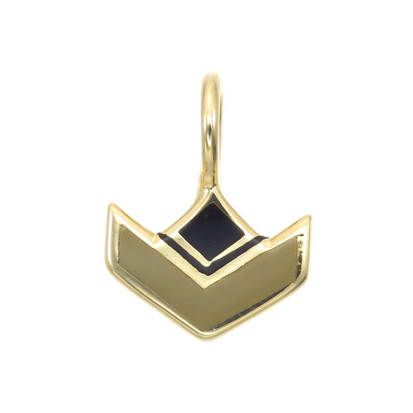 VON CHEVRON CHARM - HAZEL - GOLD